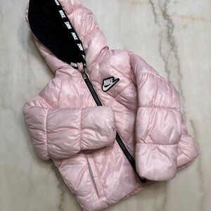 NIKE • Pink Puffer Jacket - Baby 18M